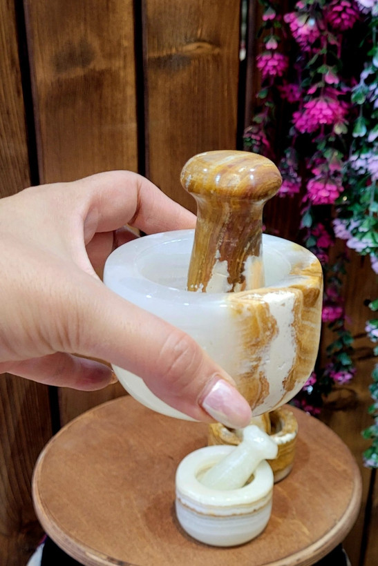 هاون سنگ مرمرین