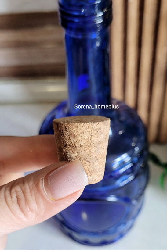 بطری شیشه ای درب چوب پنبه
