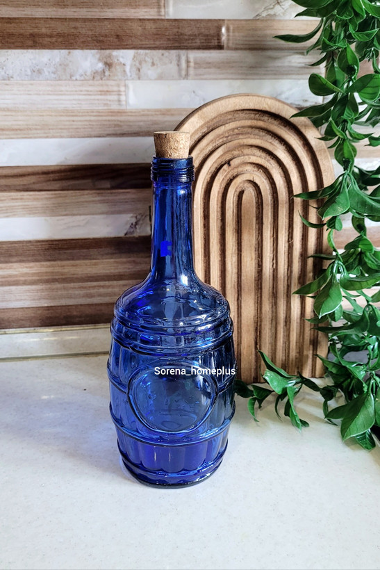 بطری شیشه ای درب چوب پنبه