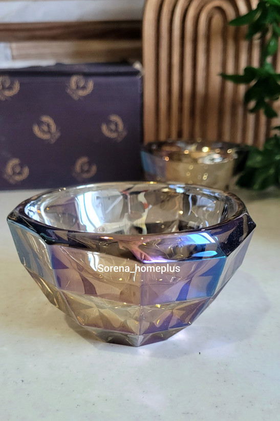 پیاله کریستالی شامپاین دودی ۶تایی