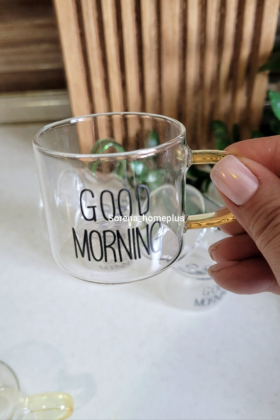شات پیرکس goodmorningدسته رنگی ۶تایی
