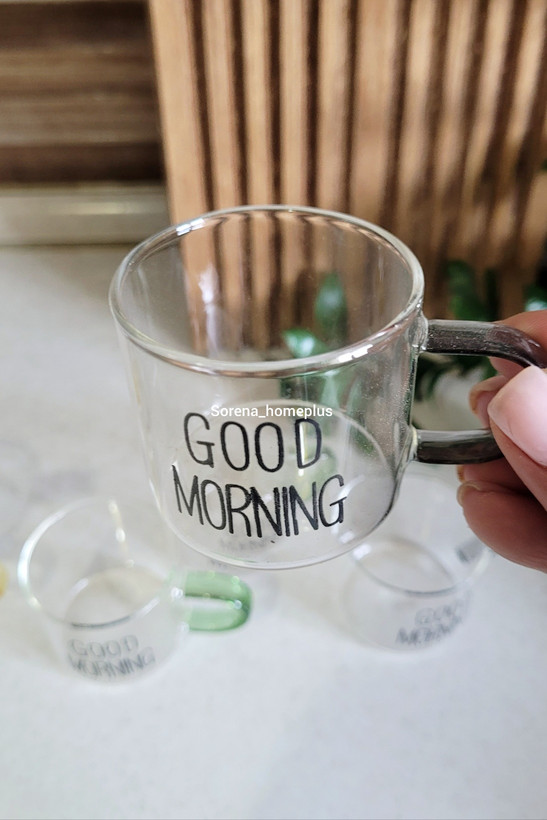 شات پیرکس goodmorningدسته رنگی ۶تایی