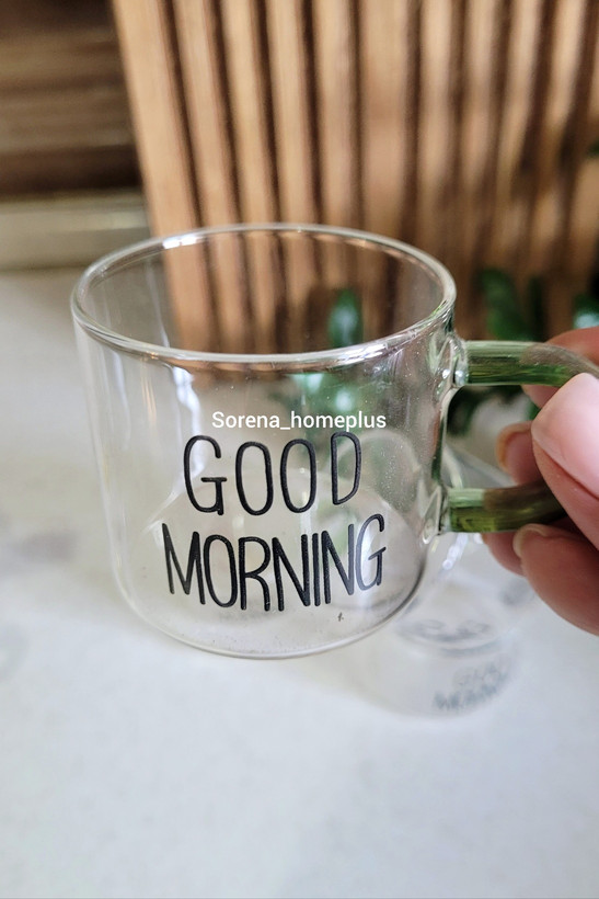 شات پیرکس goodmorningدسته رنگی ۶تایی