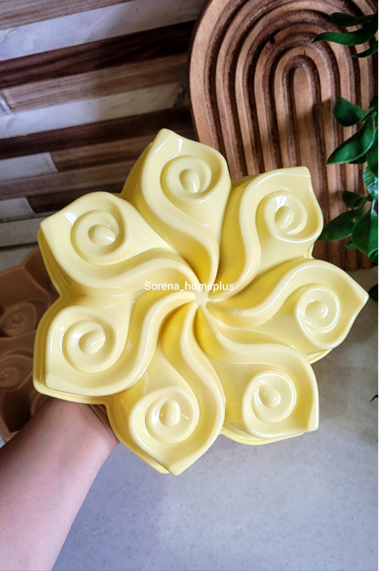 قالب سیلیکونی ۲۵سانتی متر طرح گل مناسب کیک و ژله