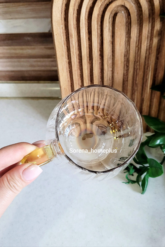 ماگ پیرکس طرح کدو دسته عسلی