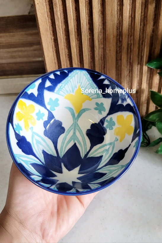 پیاله ماست دنی هوم طرح کاشی قطر۱۲ سانتی متر