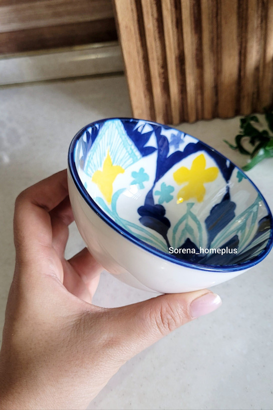 پیاله ماست دنی هوم طرح کاشی قطر۱۲ سانتی متر