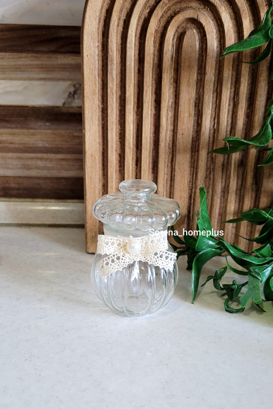 بانکه شیشه ای طرح کدو در دو سایز
