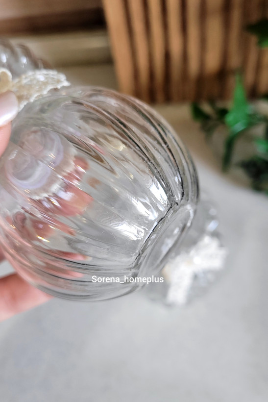 بانکه شیشه ای طرح کدو در دو سایز