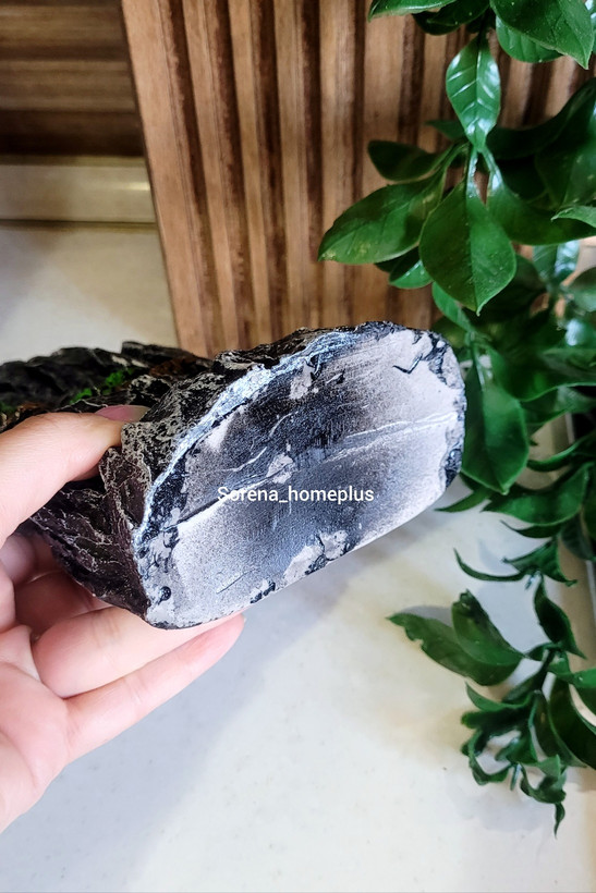 استند عود آبشاری طرح کوهستان با ماه و کلبه بطول ۱۸ سانتی متر