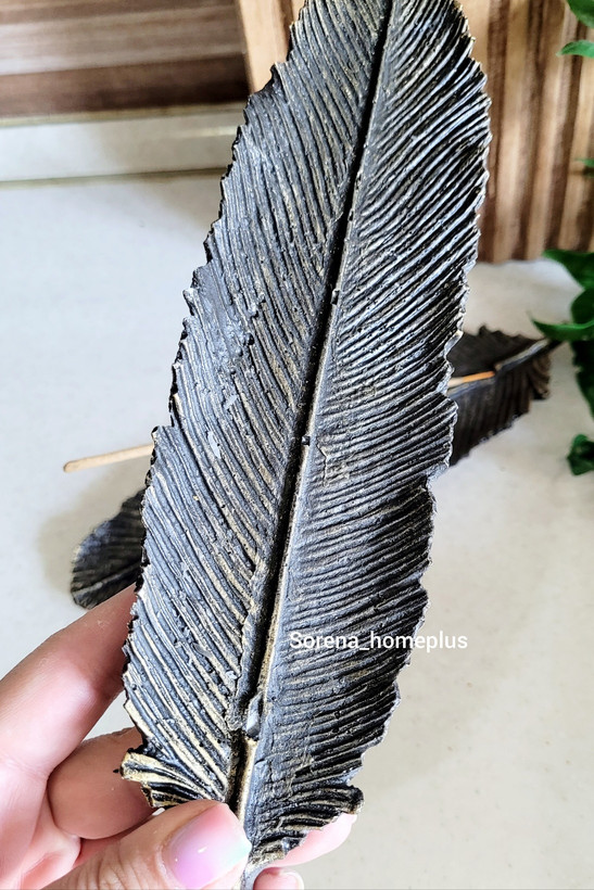 استند عود و بوخورسوز طرح برگ برنزی آنتیک (مخصوص عود دستی)