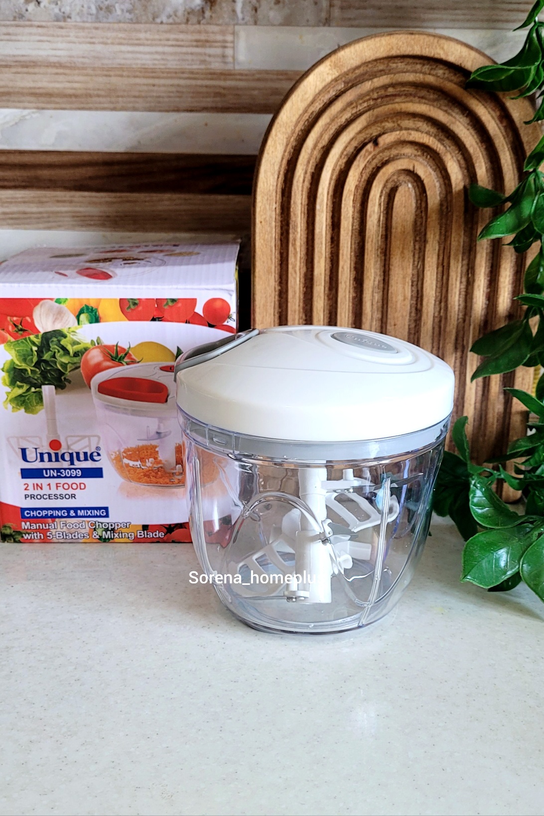 خرد کن نخی  دستی و همزن نخی یونیک ۵ تیغه مدل Unique UN-3099