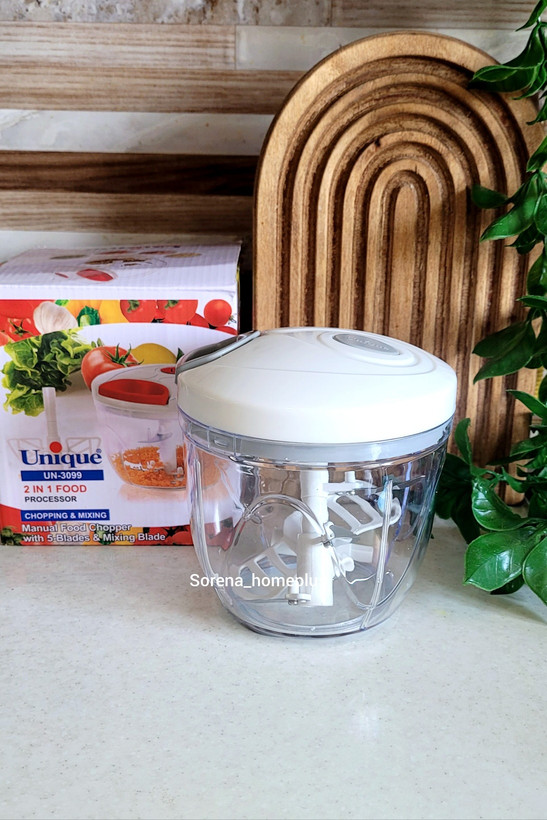 خرد کن نخی دستی و همزن نخی یونیک ۵ تیغه مدل Unique UN-3099