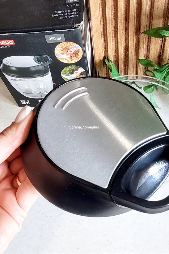 خردکن دستی نخی شنگیا (SHENGYA) ظرفیت ۹۵۰ میلیلیتر ۵ تیغه استیل ضدزنگ